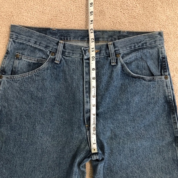 Wrangler Mens Classic Fit Cotton Jeans 34x32 Bootcut - Picture 13 of 14